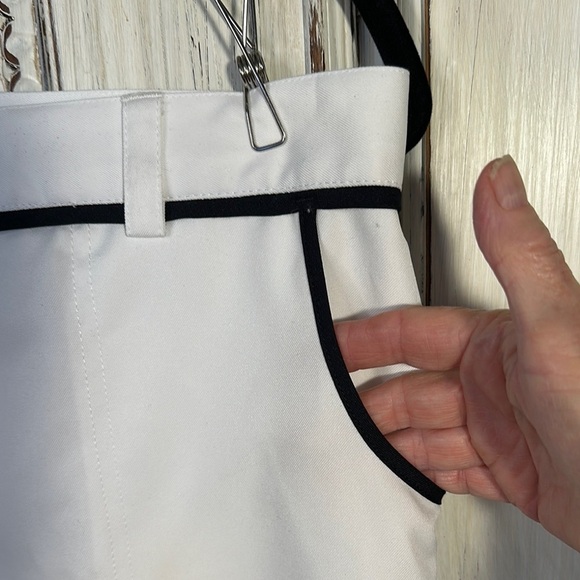 Callaway Women's White with Black Trim Long Line Golf Shorts - Picture 4 of 8